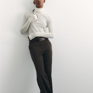 H&M Brown Trousers Classic Tailored Fit